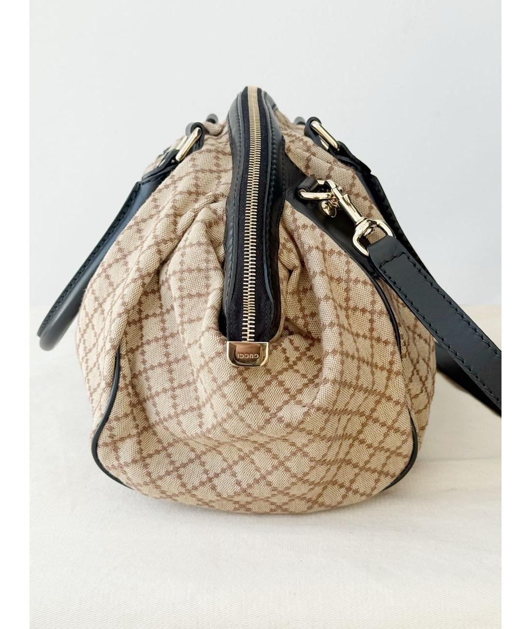 GUCCI Бежевая сумка с короткими ручками, фото 3