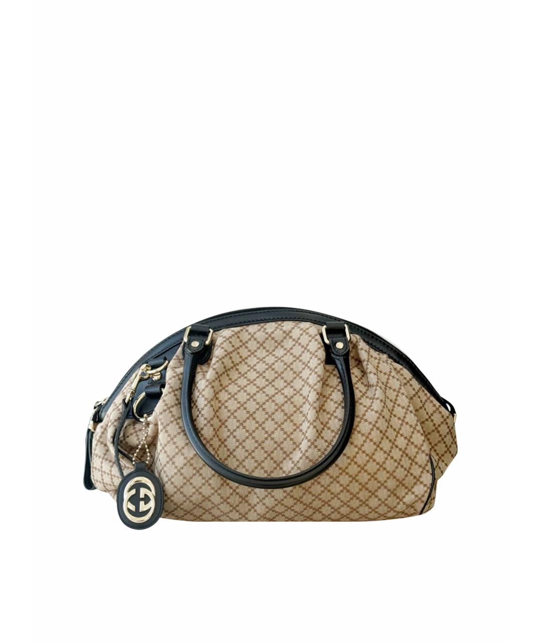 GUCCI Бежевая сумка с короткими ручками, фото 1