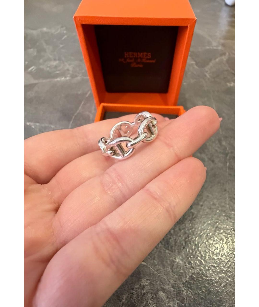 HERMES Серебряное серебряное кольцо, фото 2