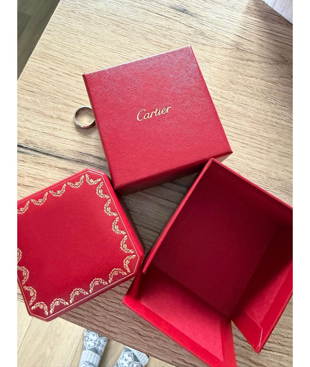 CARTIER Серебряное платиновое кольцо, фото 4