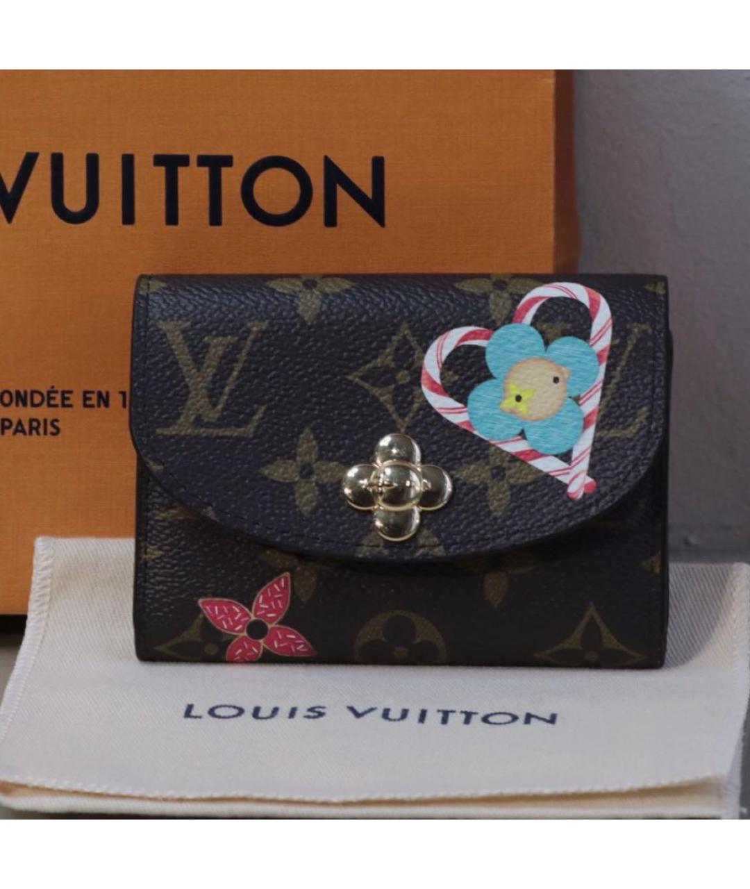 LOUIS VUITTON Коричневый кошелек, фото 3