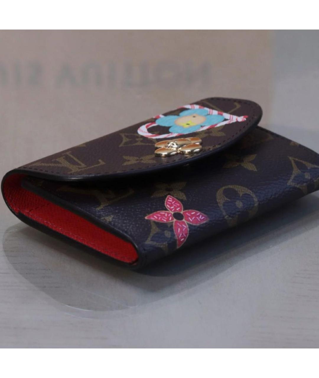 LOUIS VUITTON Коричневый кошелек, фото 7