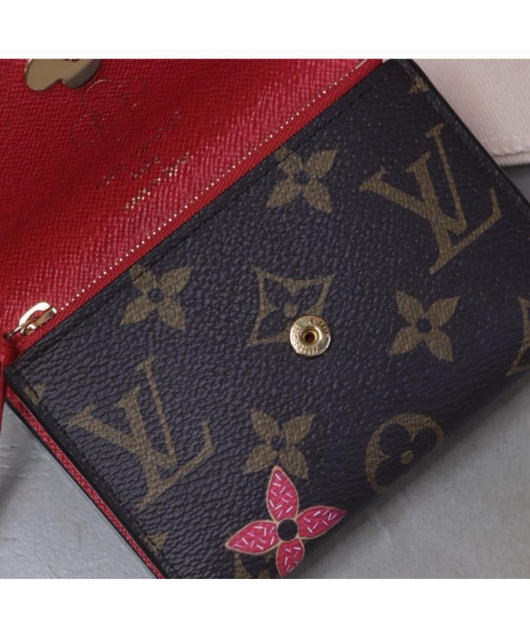 LOUIS VUITTON Коричневый кошелек, фото 5