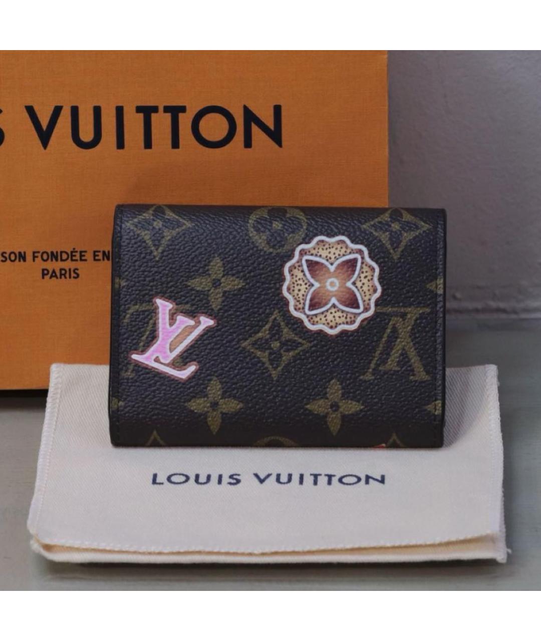 LOUIS VUITTON Коричневый кошелек, фото 4