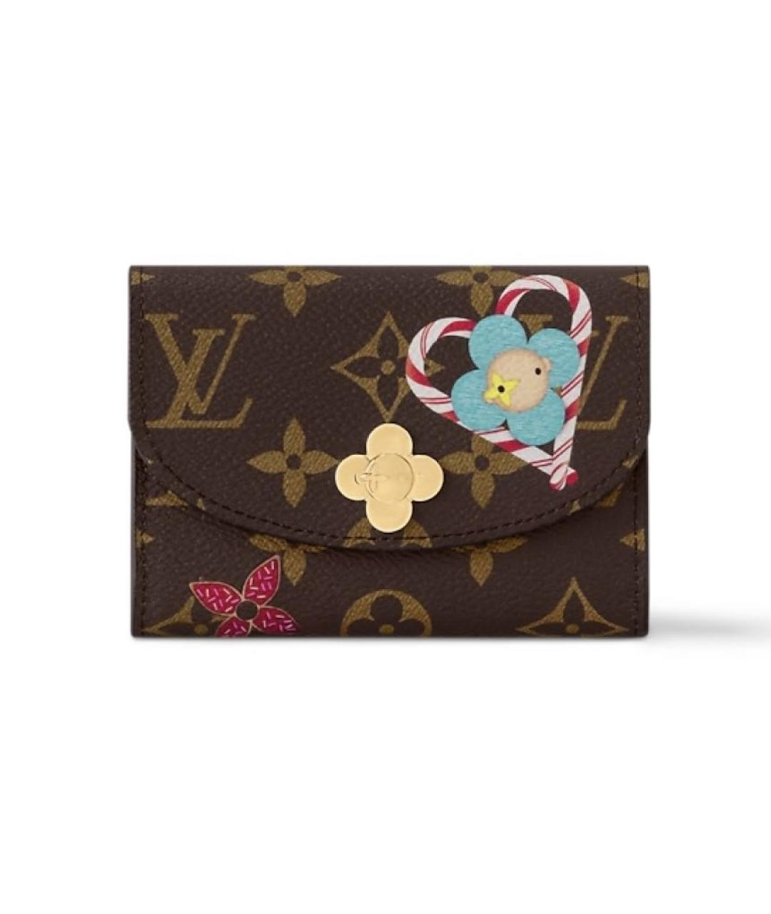 LOUIS VUITTON Коричневый кошелек, фото 9