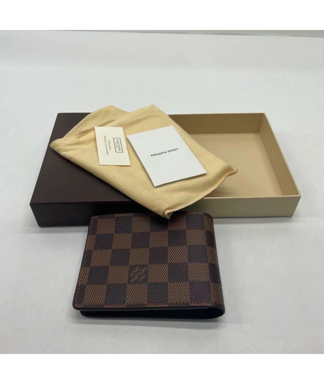 LOUIS VUITTON Коричневый кошелек, фото 4