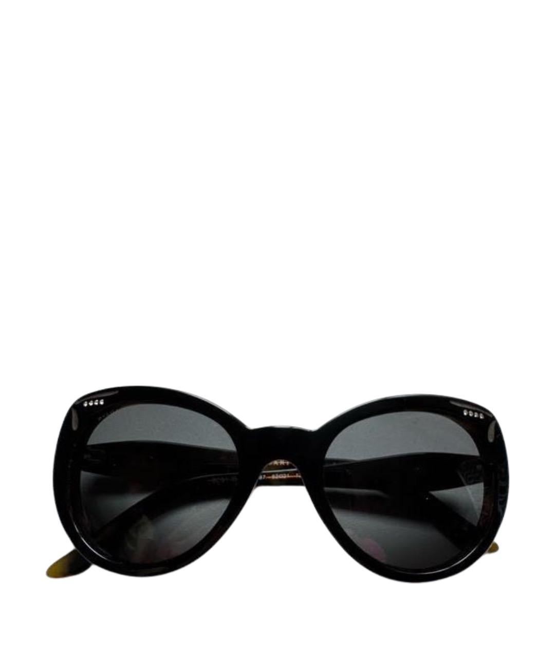 BVLGARI Черные пластиковые солнцезащитные очки, фото 1