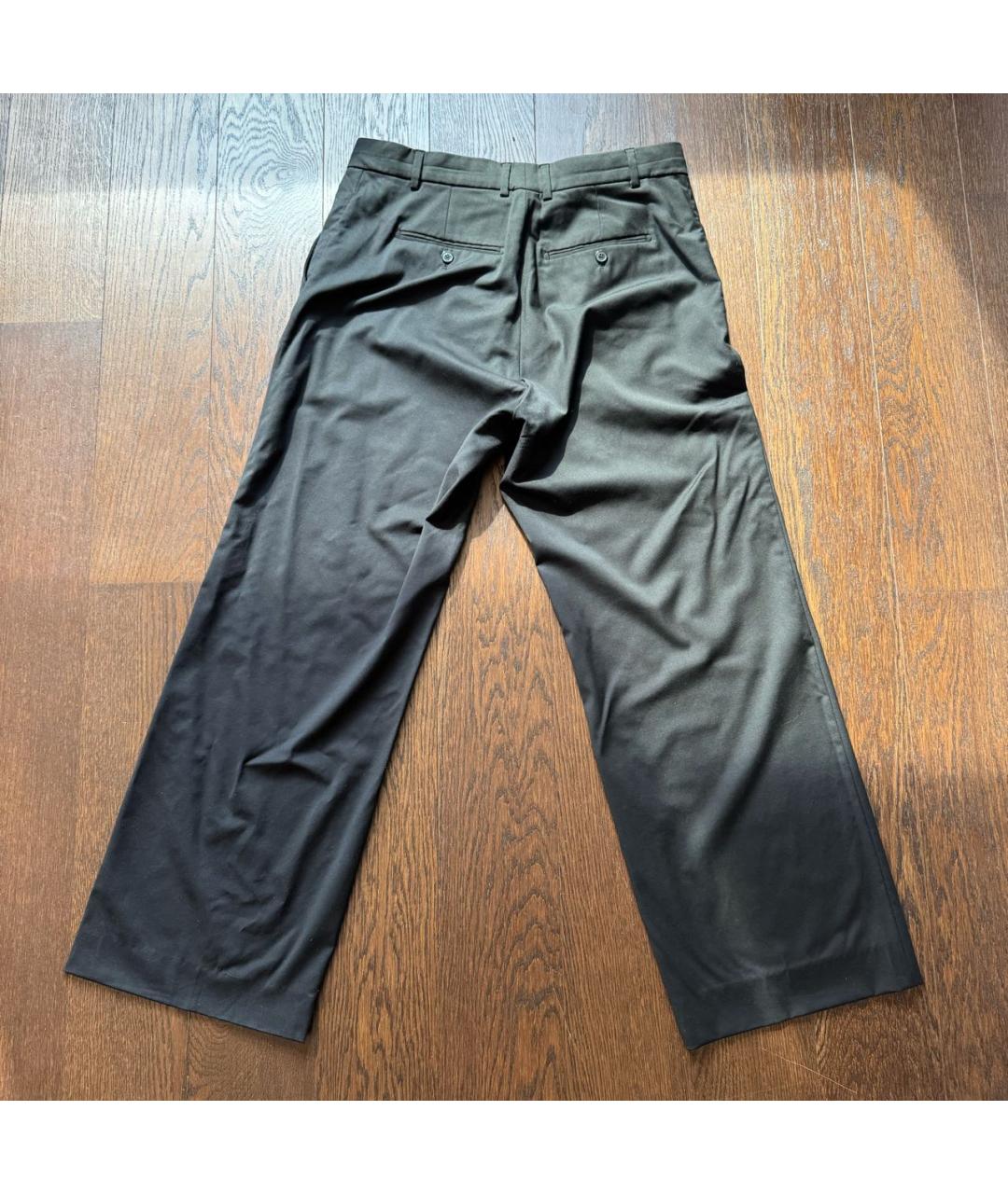 VETEMENTS Черные шерстяные классические брюки, фото 2