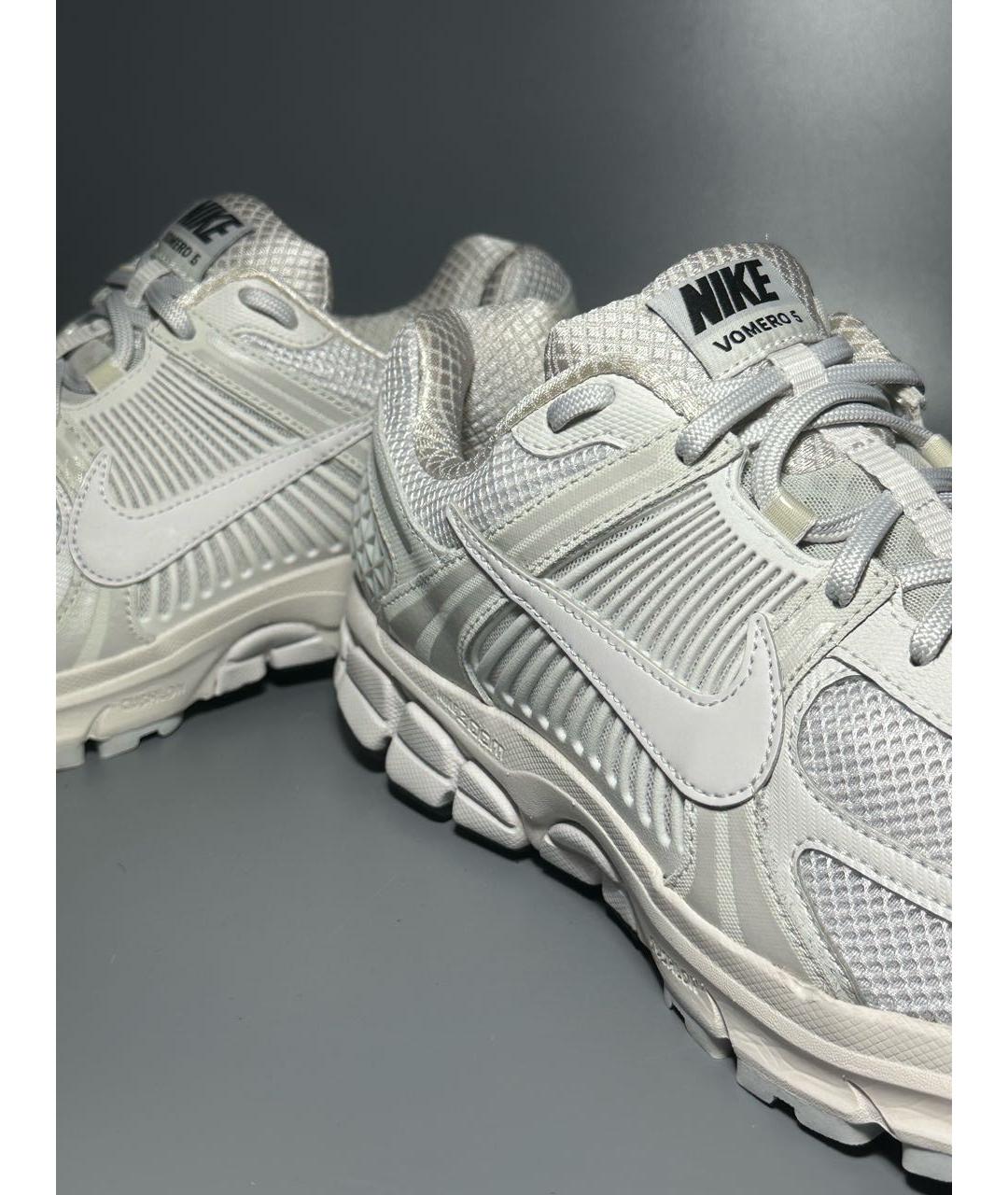 NIKE Белые синтетические низкие кроссовки / кеды, фото 7