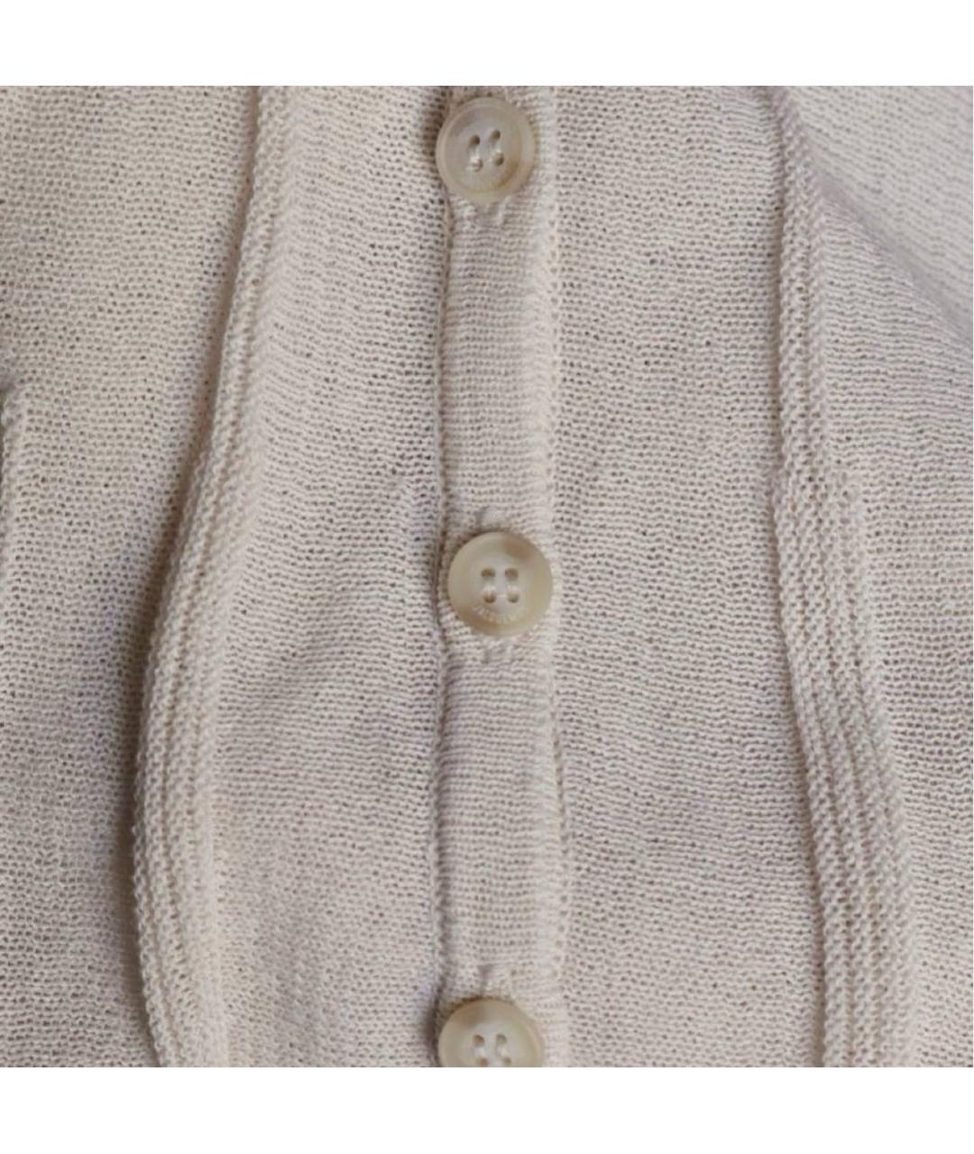JACQUEMUS Бежевое вискозное повседневное платье, фото 6