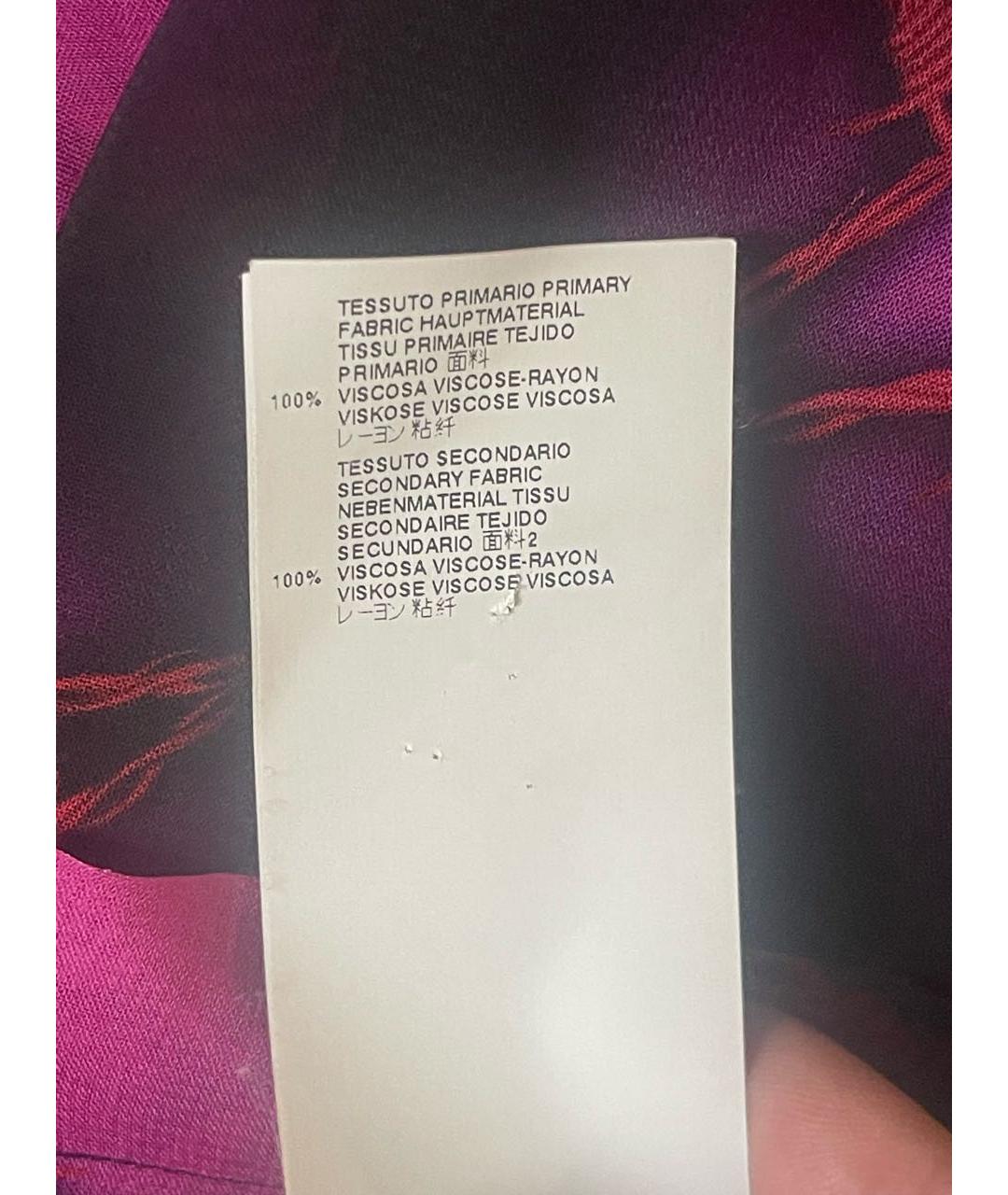JUST CAVALLI Бордовая вискозная рубашка, фото 5