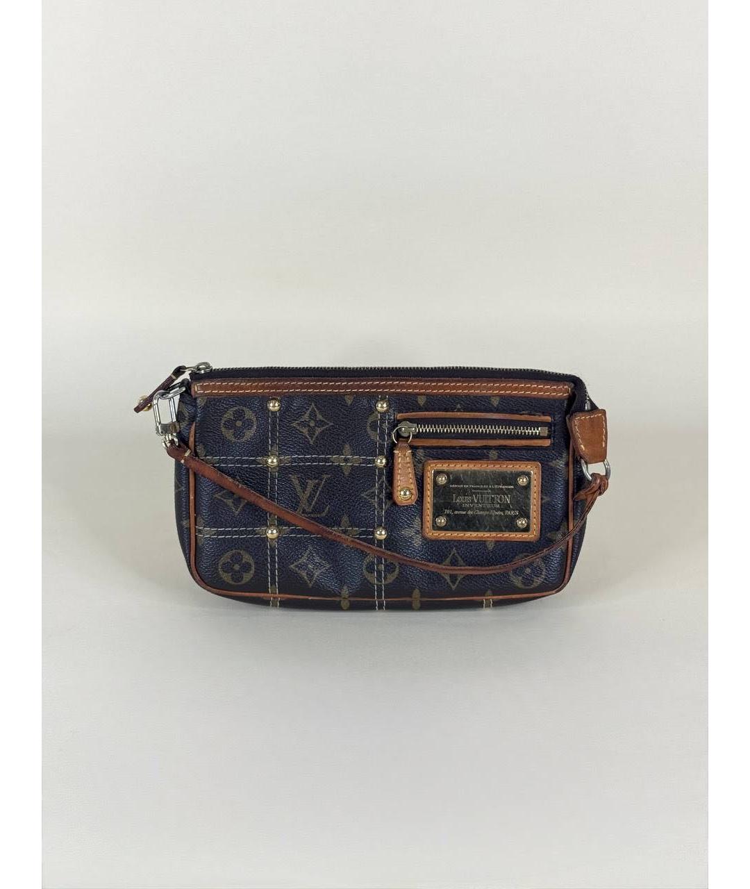 LOUIS VUITTON Темно-синяя сумка с короткими ручками, фото 6