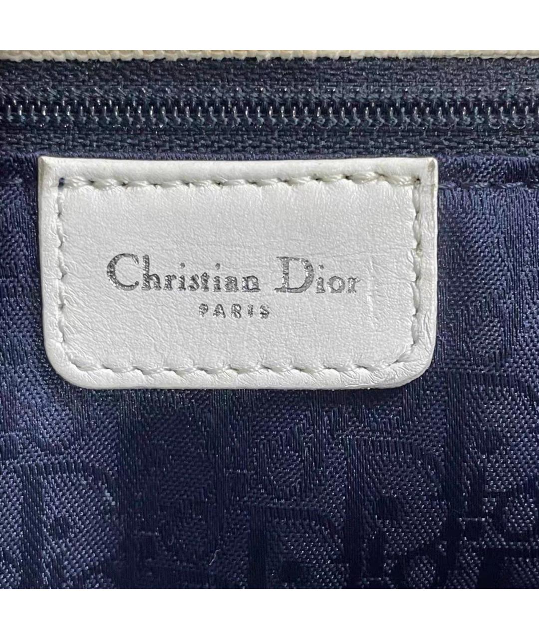 CHRISTIAN DIOR Голубая кожаная сумка через плечо, фото 8