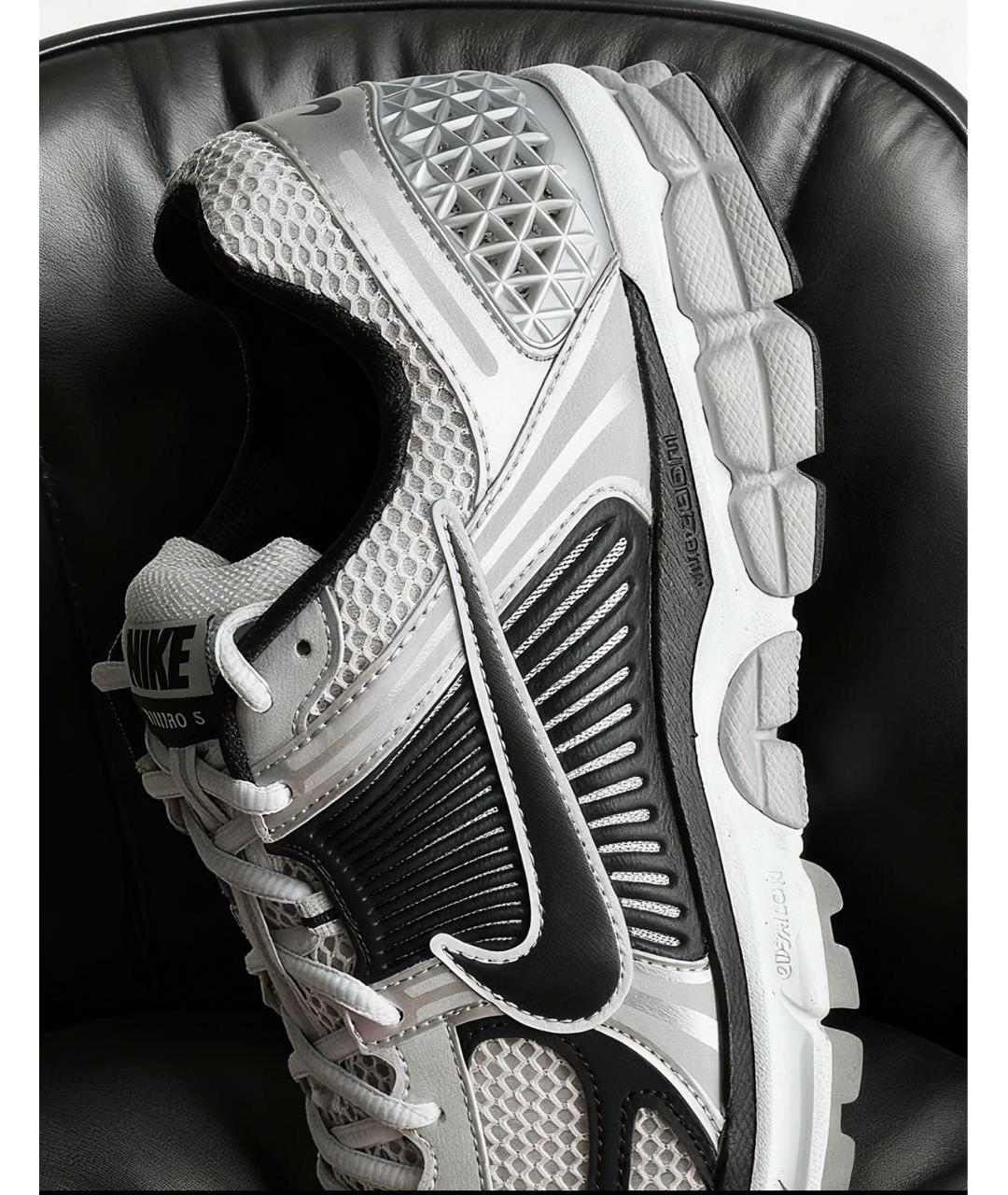 NIKE Серые синтетические низкие кроссовки / кеды, фото 7