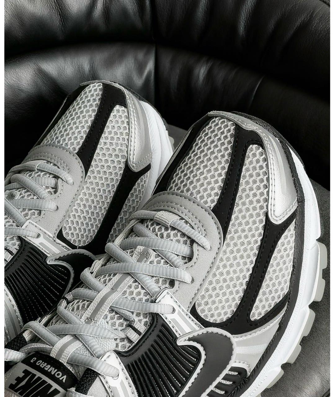 NIKE Серые синтетические низкие кроссовки / кеды, фото 8