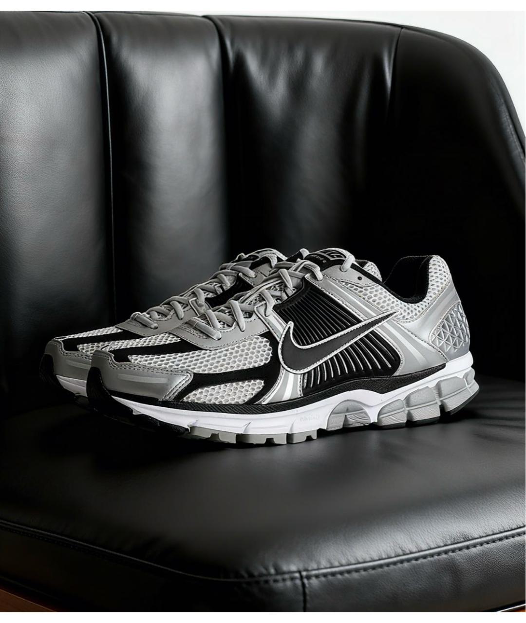NIKE Серые синтетические низкие кроссовки / кеды, фото 5