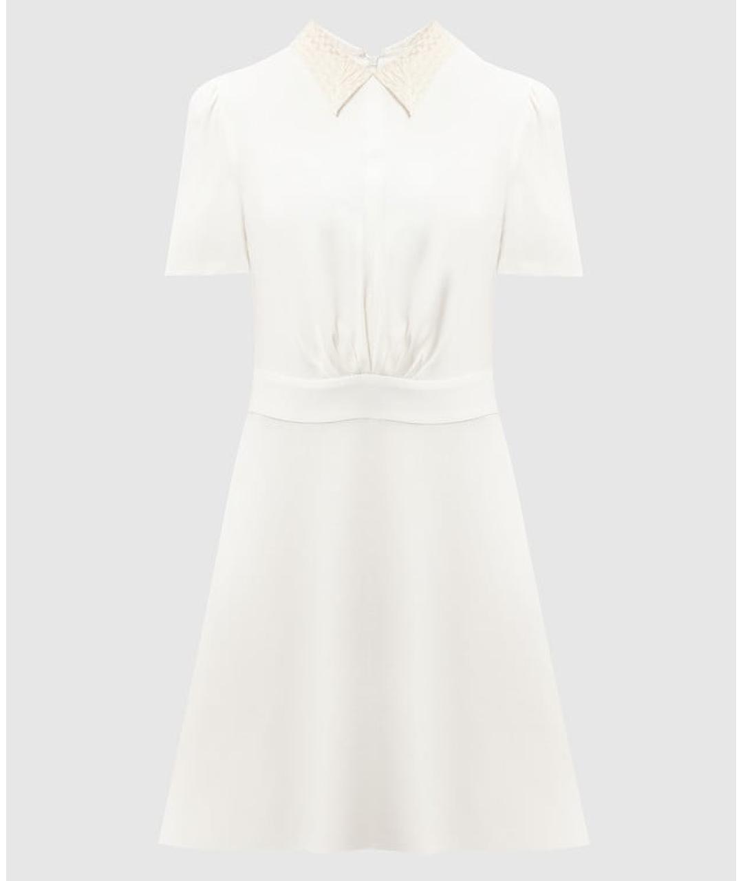 CHRISTIAN DIOR Белое вискозное повседневное платье, фото 5