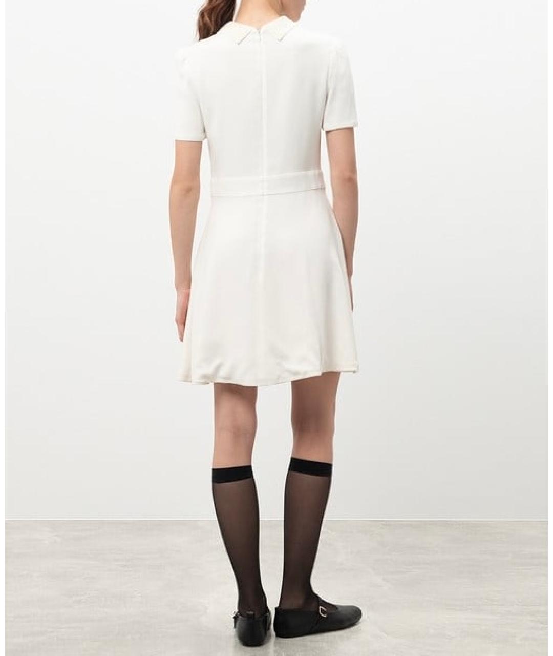 CHRISTIAN DIOR Белое вискозное повседневное платье, фото 4