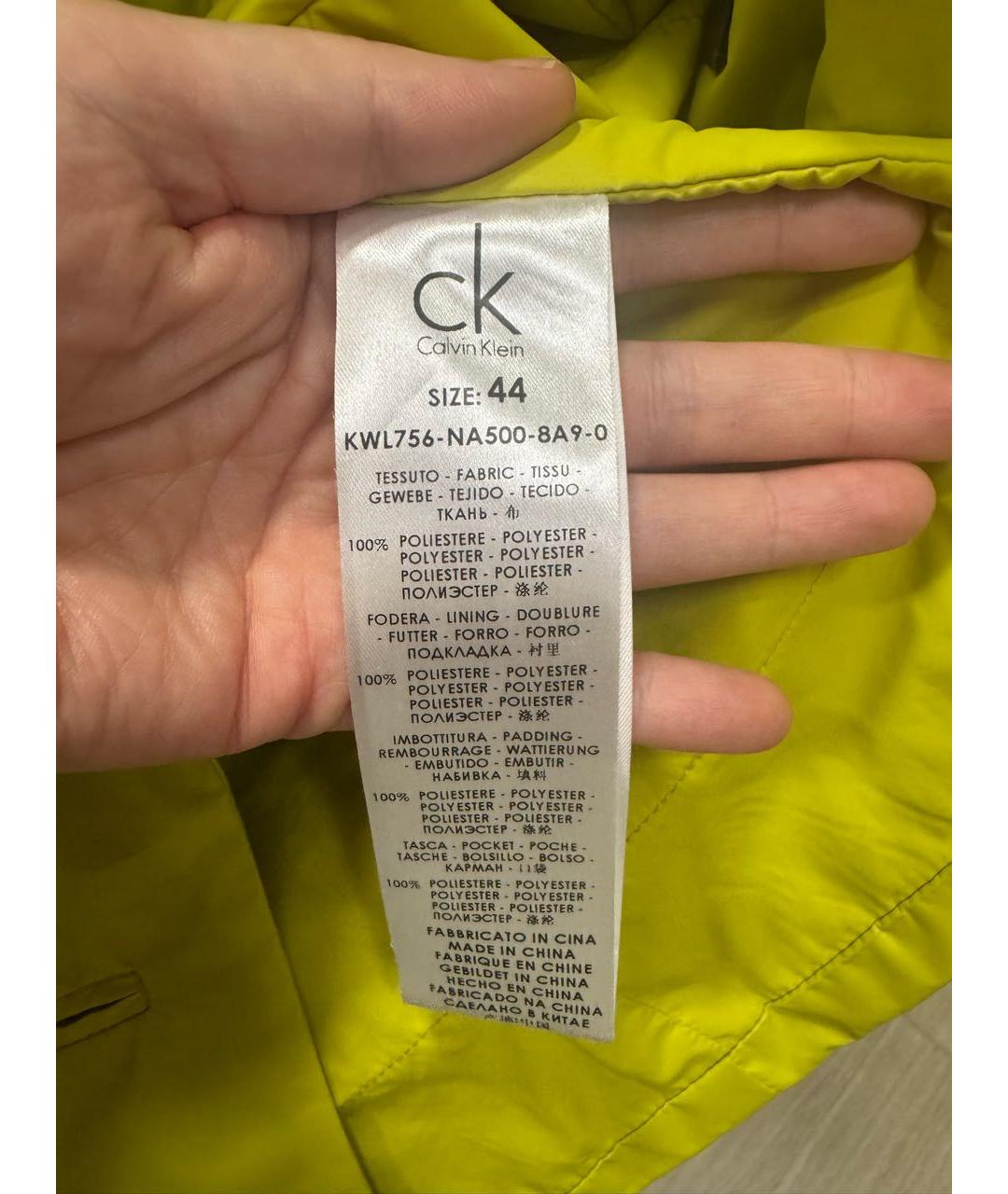 CALVIN KLEIN Салатовый жакет/пиджак, фото 5