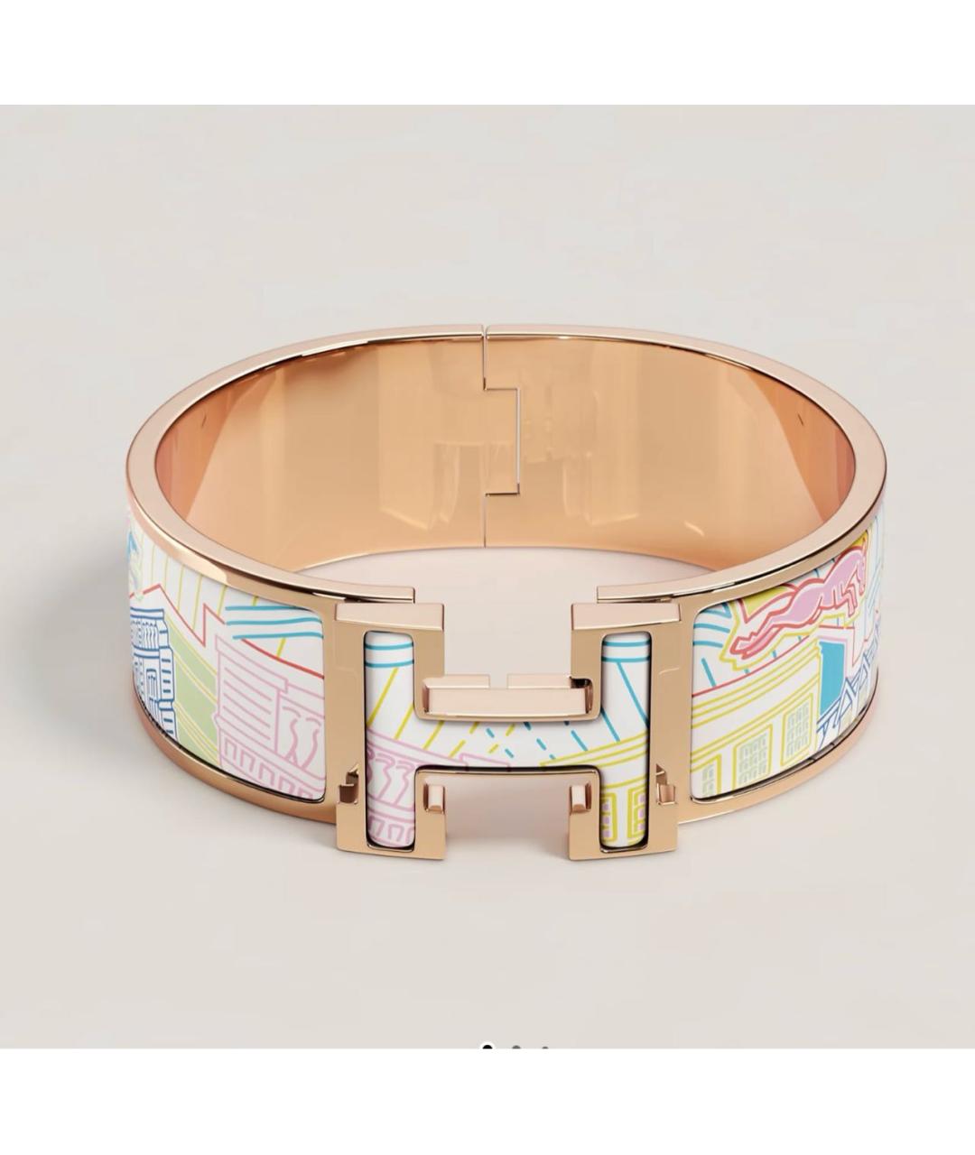 HERMES Золотой браслет из розового золота, фото 8