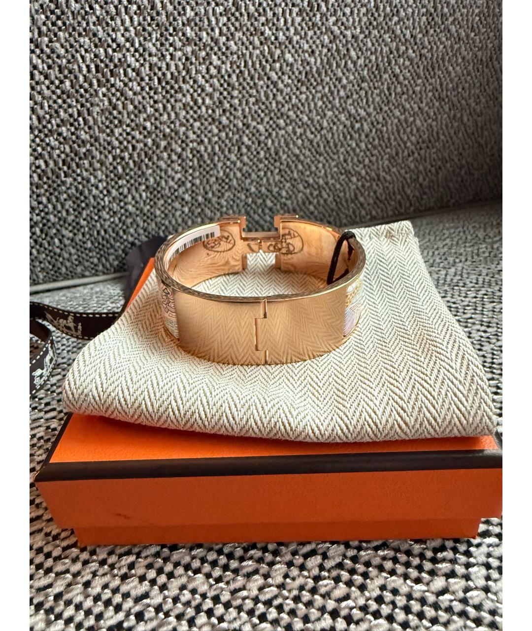 HERMES Золотой браслет из розового золота, фото 5