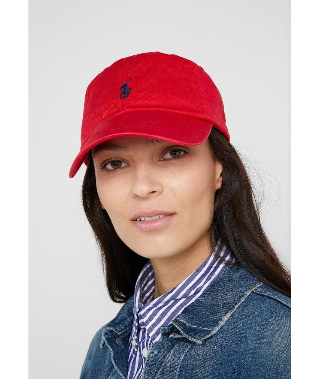 POLO RALPH LAUREN Красная хлопковая кепка, фото 3
