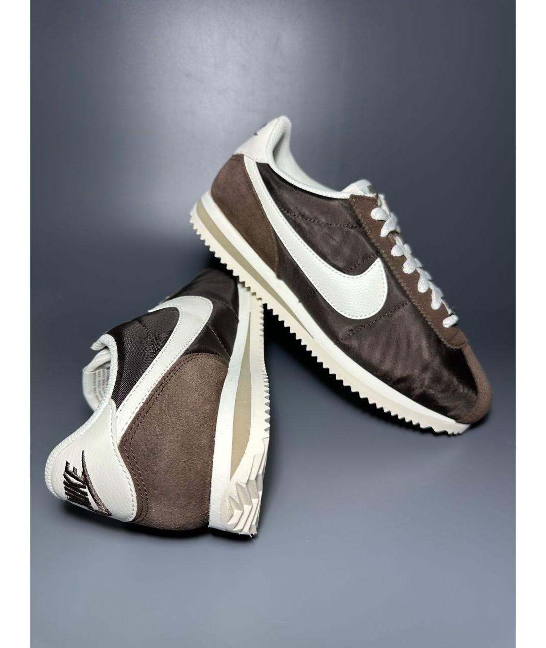 NIKE Коричневые синтетические кроссовки, фото 6