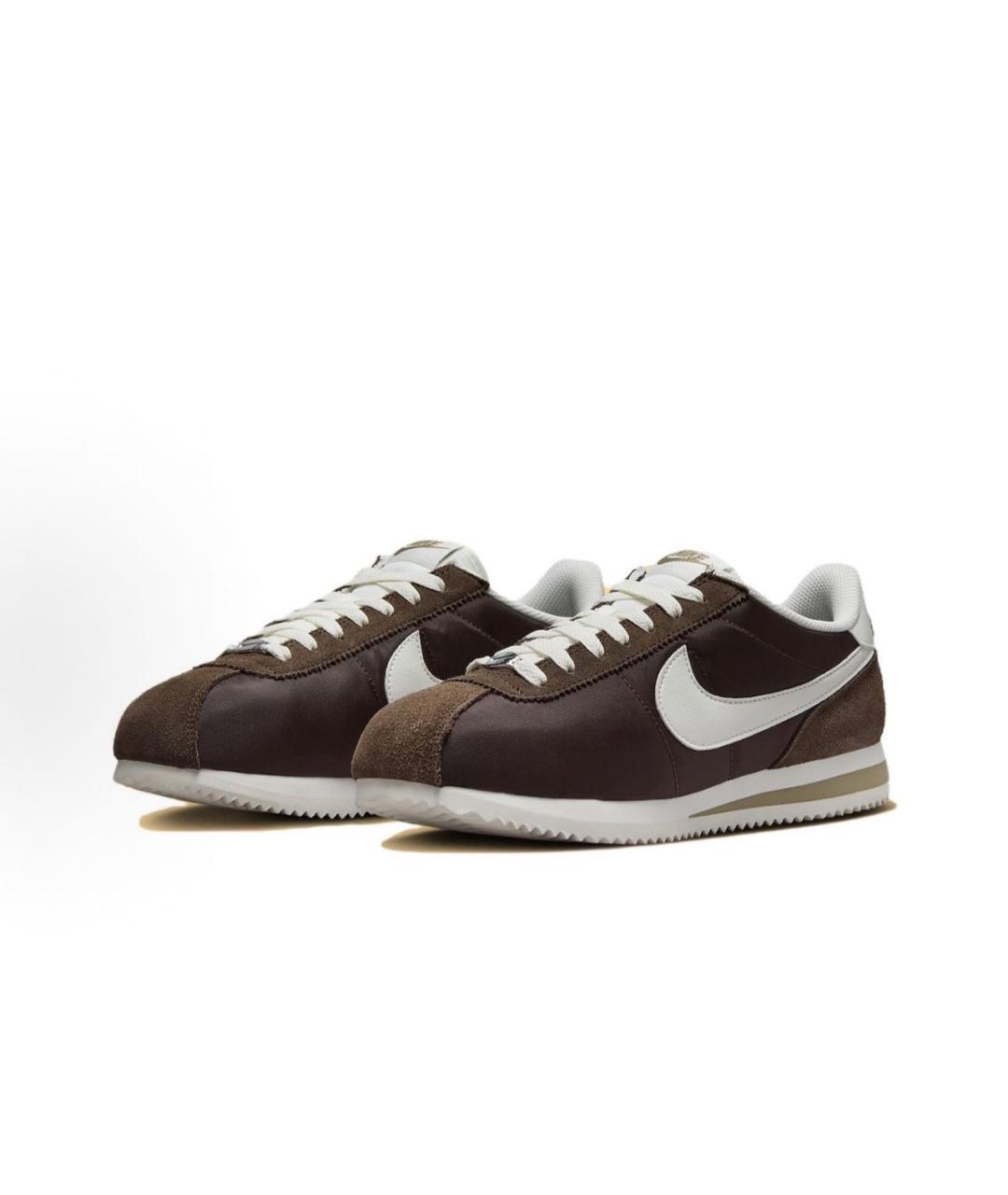 NIKE Коричневые синтетические кроссовки, фото 2