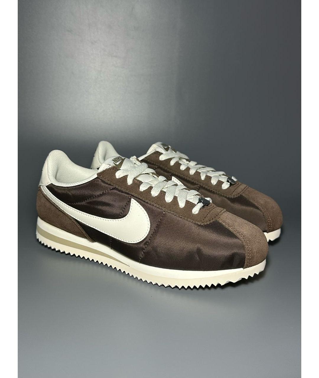 NIKE Коричневые синтетические кроссовки, фото 5