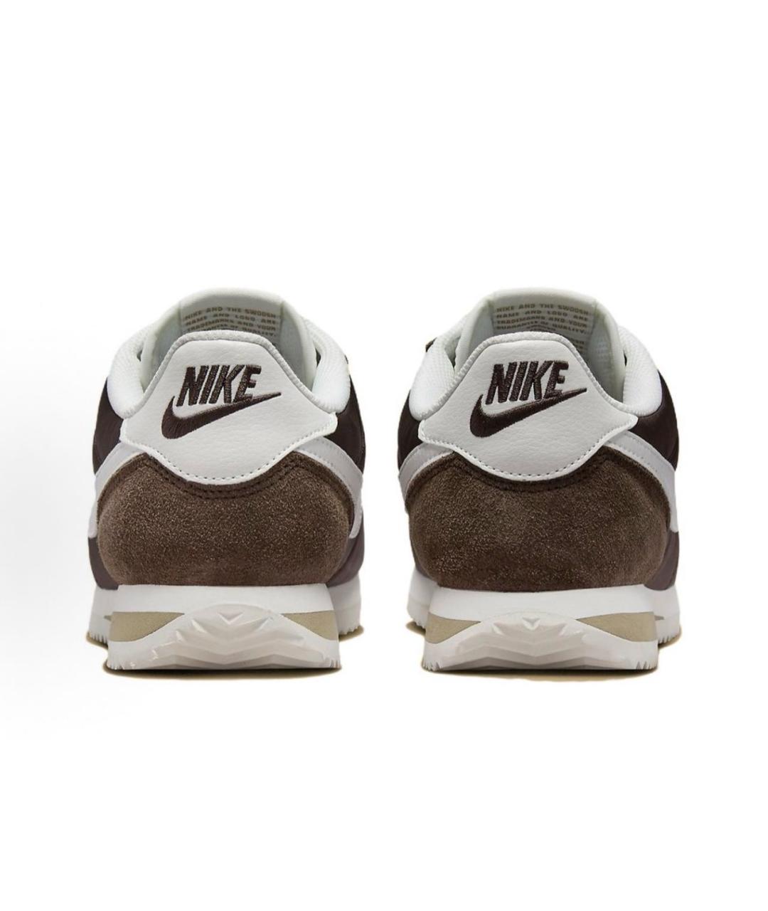 NIKE Коричневые синтетические кроссовки, фото 4