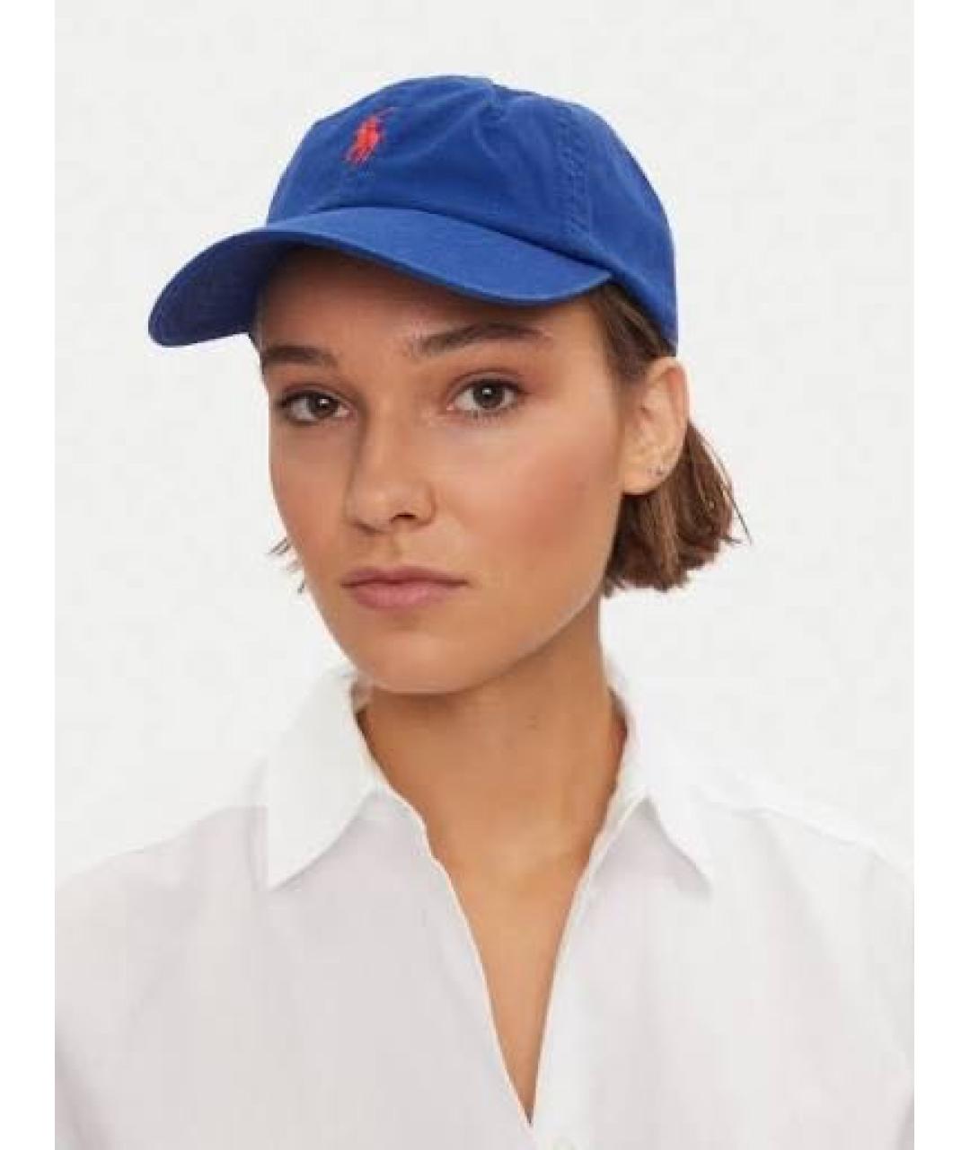 POLO RALPH LAUREN Синяя хлопковая кепка, фото 6