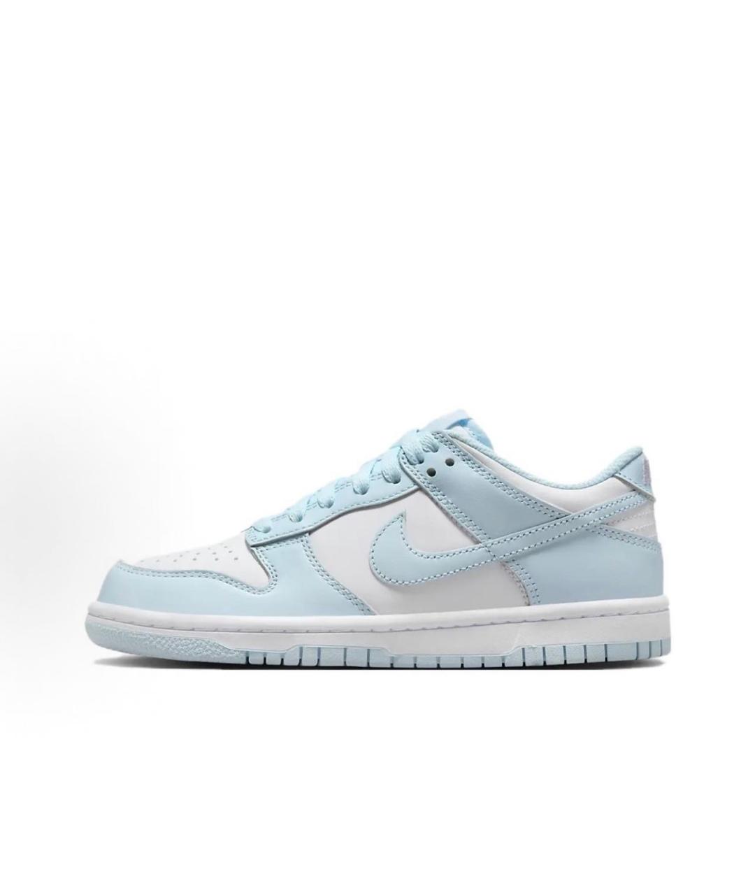 NIKE Голубые кожаные кроссовки, фото 9