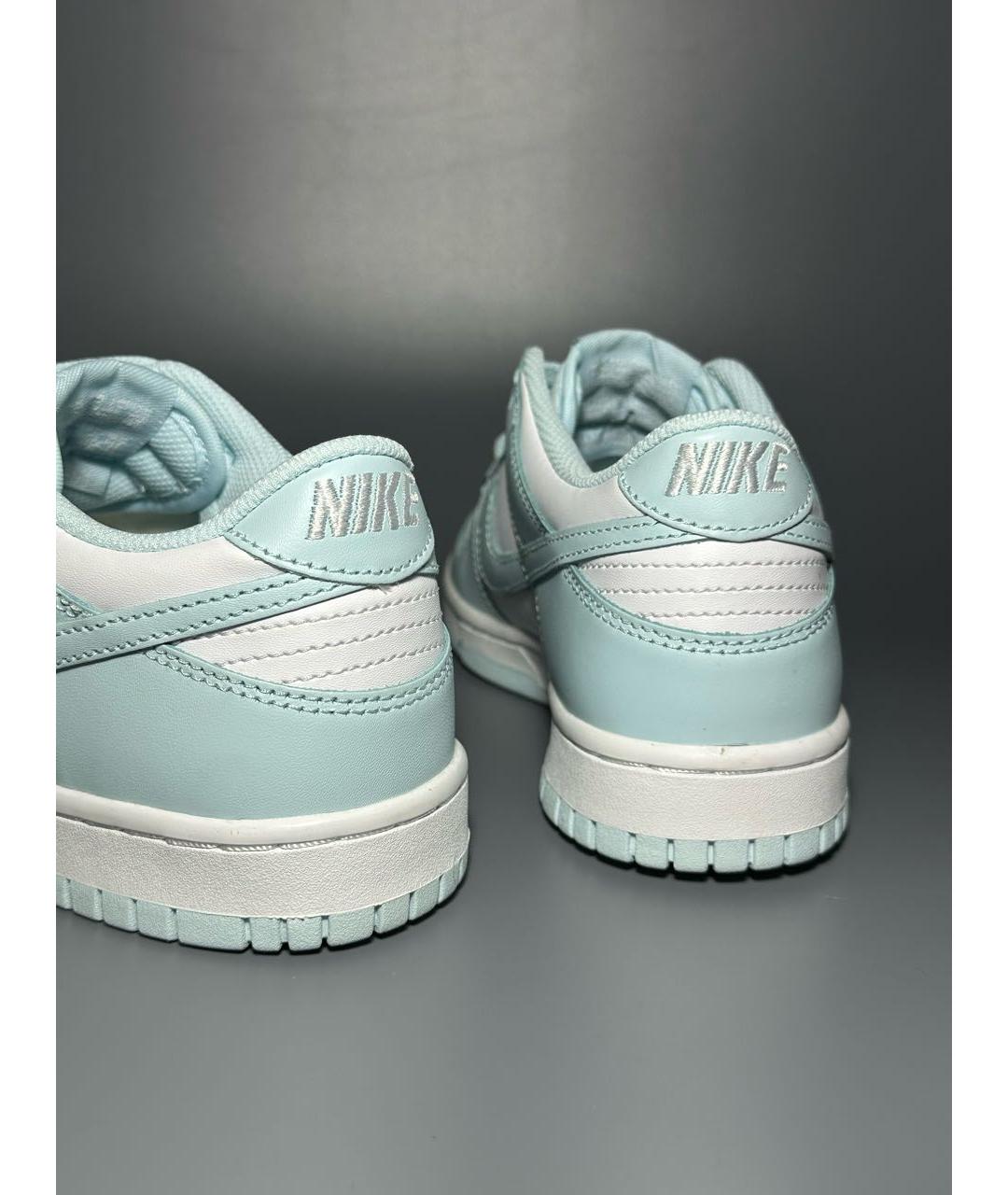 NIKE Голубые кожаные кроссовки, фото 8