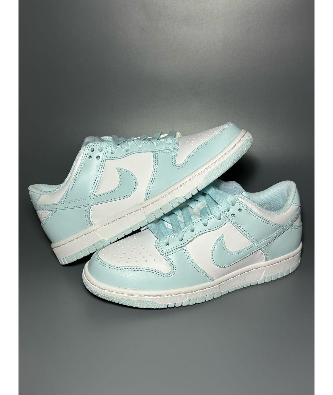 NIKE Голубые кожаные кроссовки, фото 3