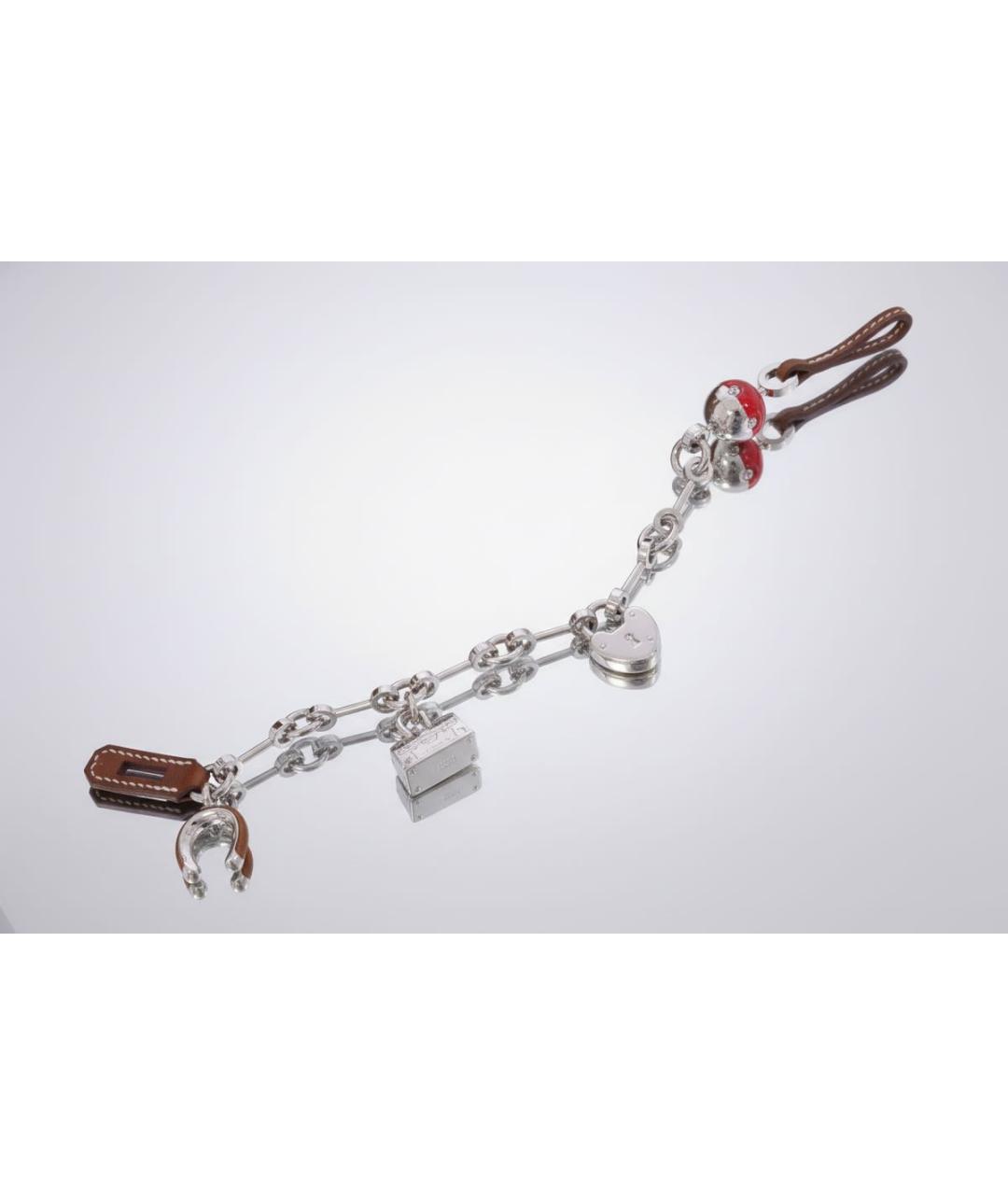 HERMES Серебряный брелок, фото 6