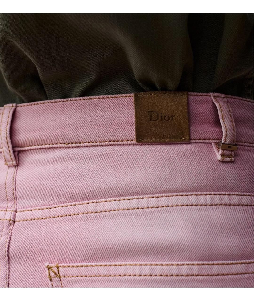 CHRISTIAN DIOR Розовый деним костюм с юбками, фото 8