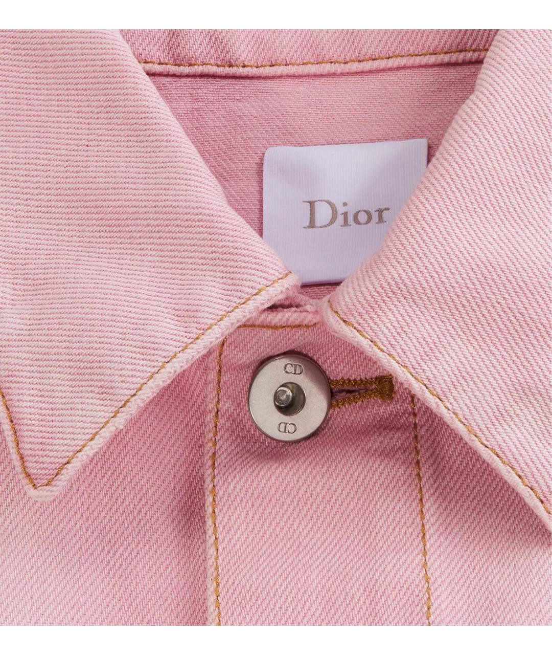 CHRISTIAN DIOR Розовый деним костюм с юбками, фото 5