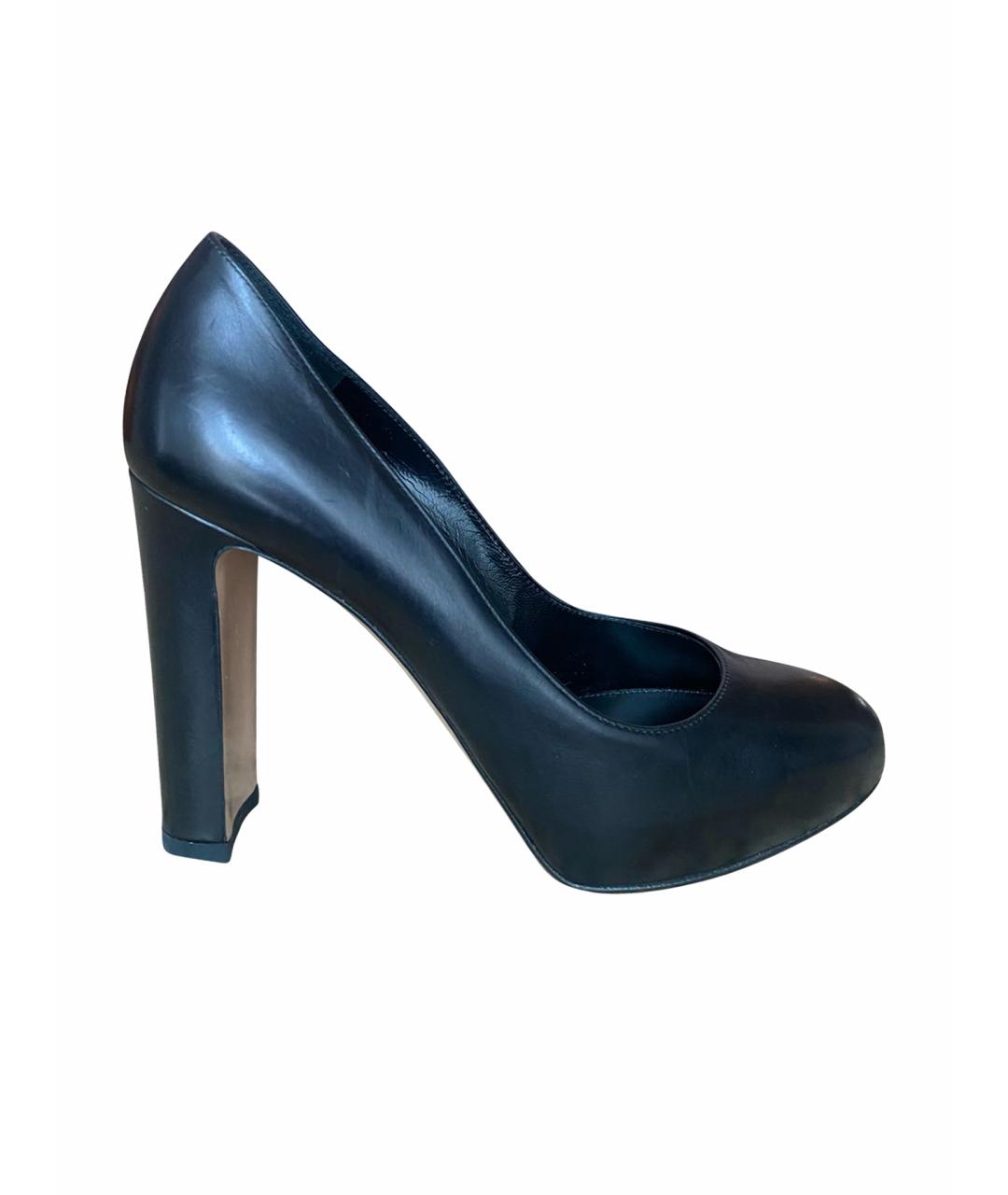 GIANVITO ROSSI Черные кожаные туфли, фото 1