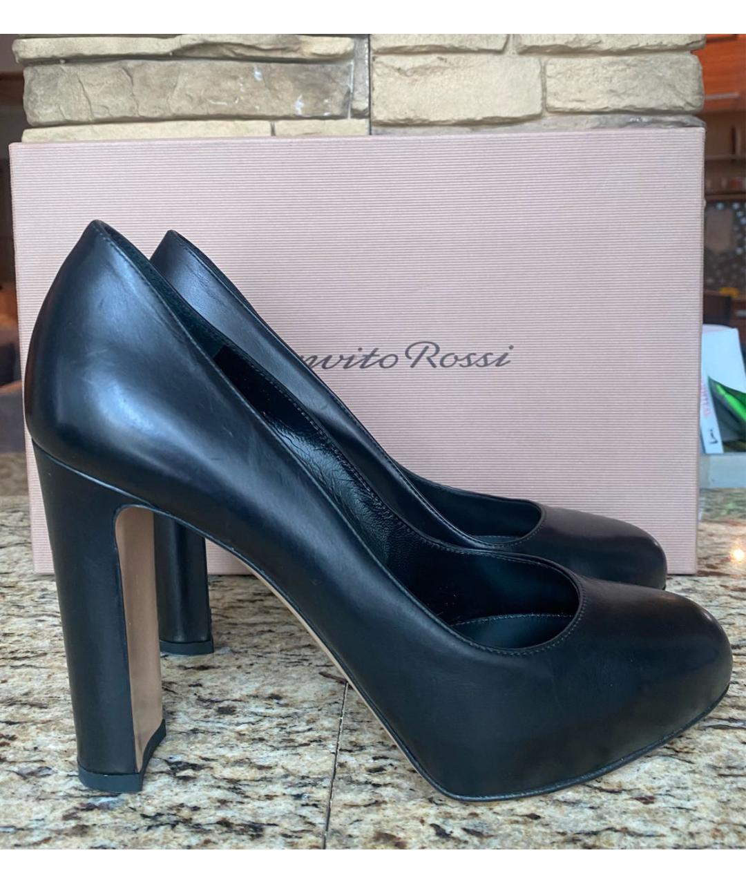 GIANVITO ROSSI Черные кожаные туфли, фото 5