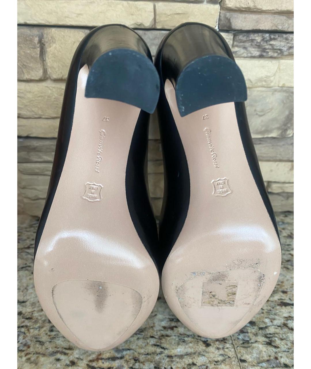 GIANVITO ROSSI Черные кожаные туфли, фото 4