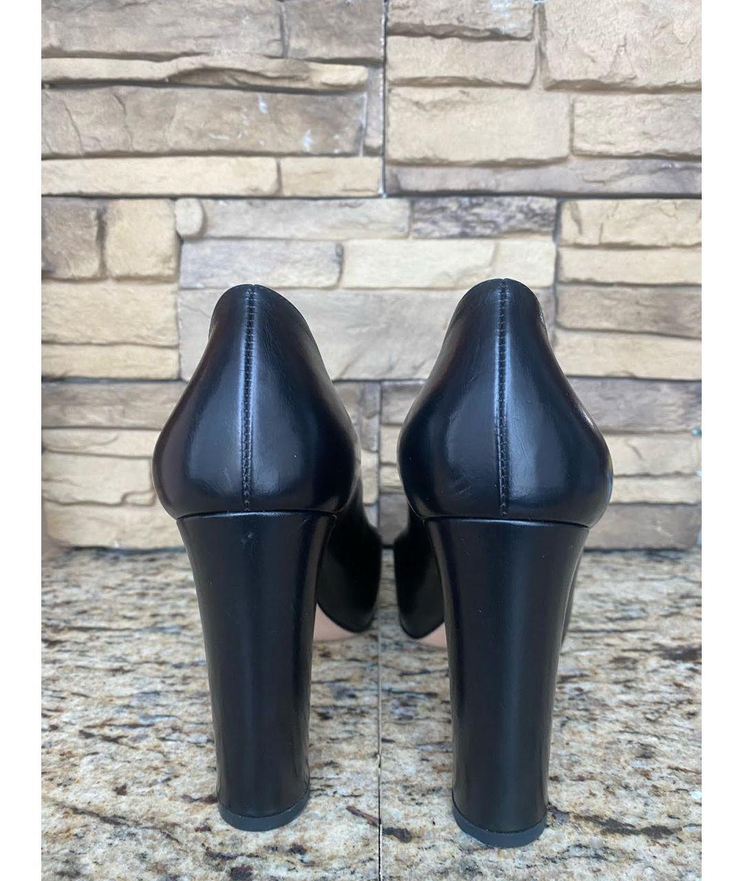 GIANVITO ROSSI Черные кожаные туфли, фото 3