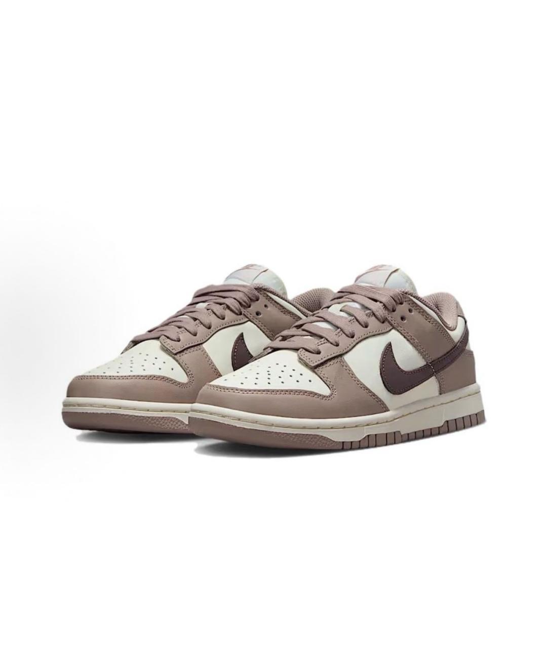 NIKE Бежевые кожаные кроссовки, фото 2