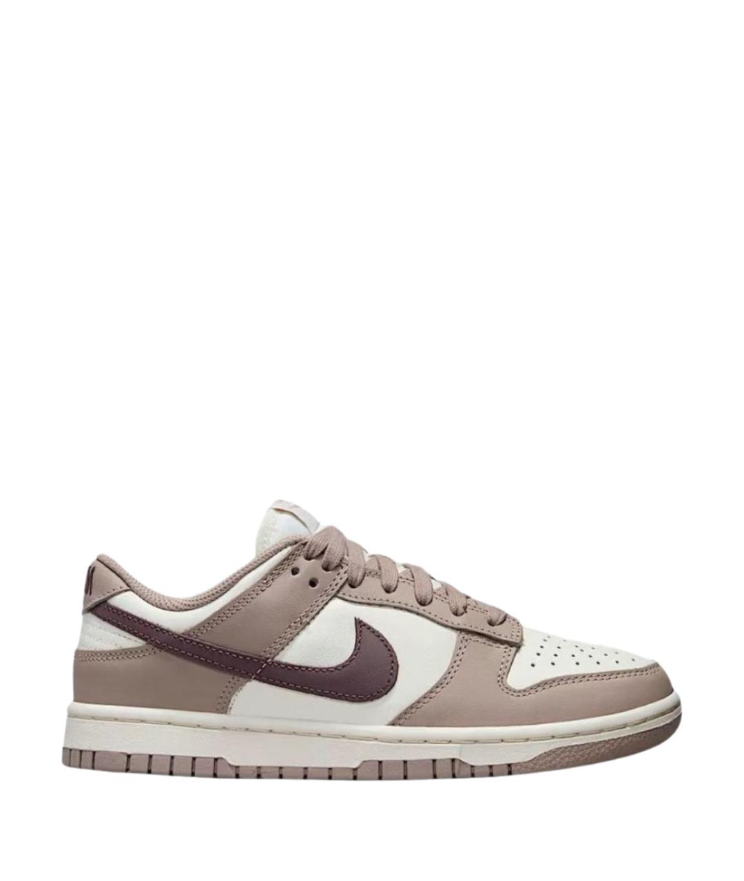 NIKE Бежевые кожаные кроссовки, фото 1