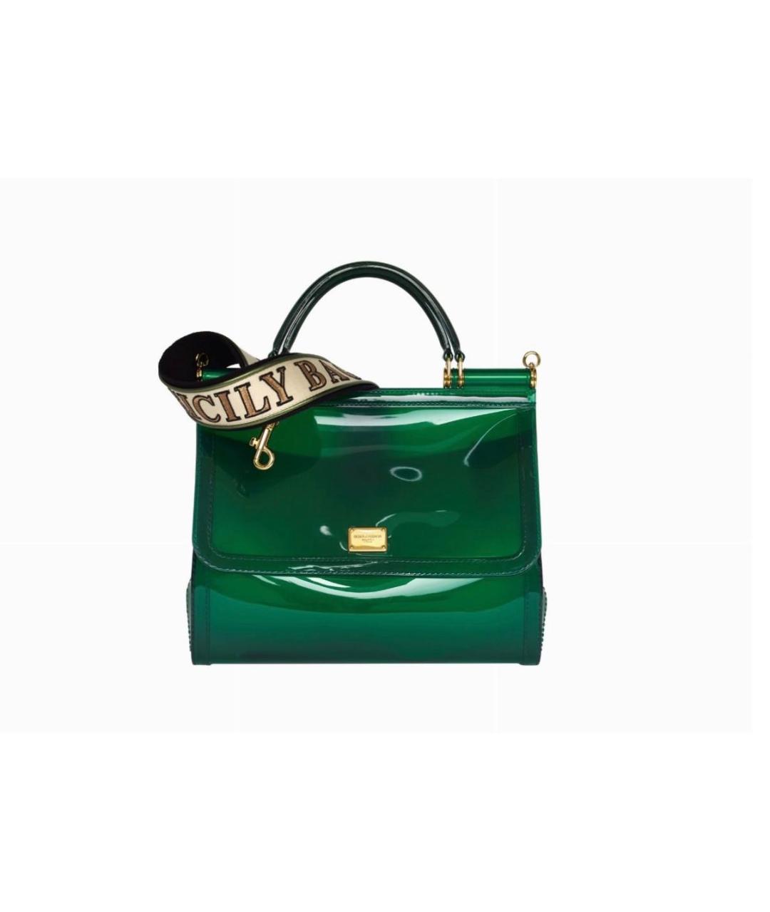 DOLCE&GABBANA Зеленая сумка с короткими ручками, фото 8