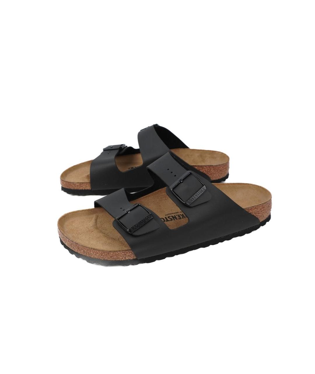 BIRKENSTOCK Черные кожаные сандалии, фото 7