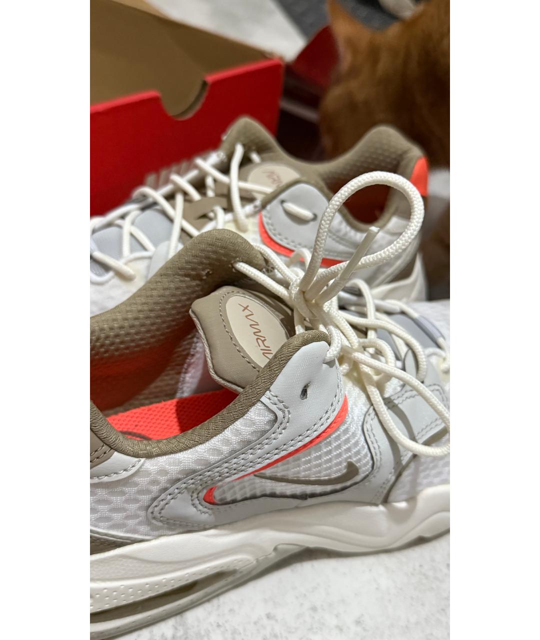 NIKE Бежевые текстильные кроссовки, фото 4