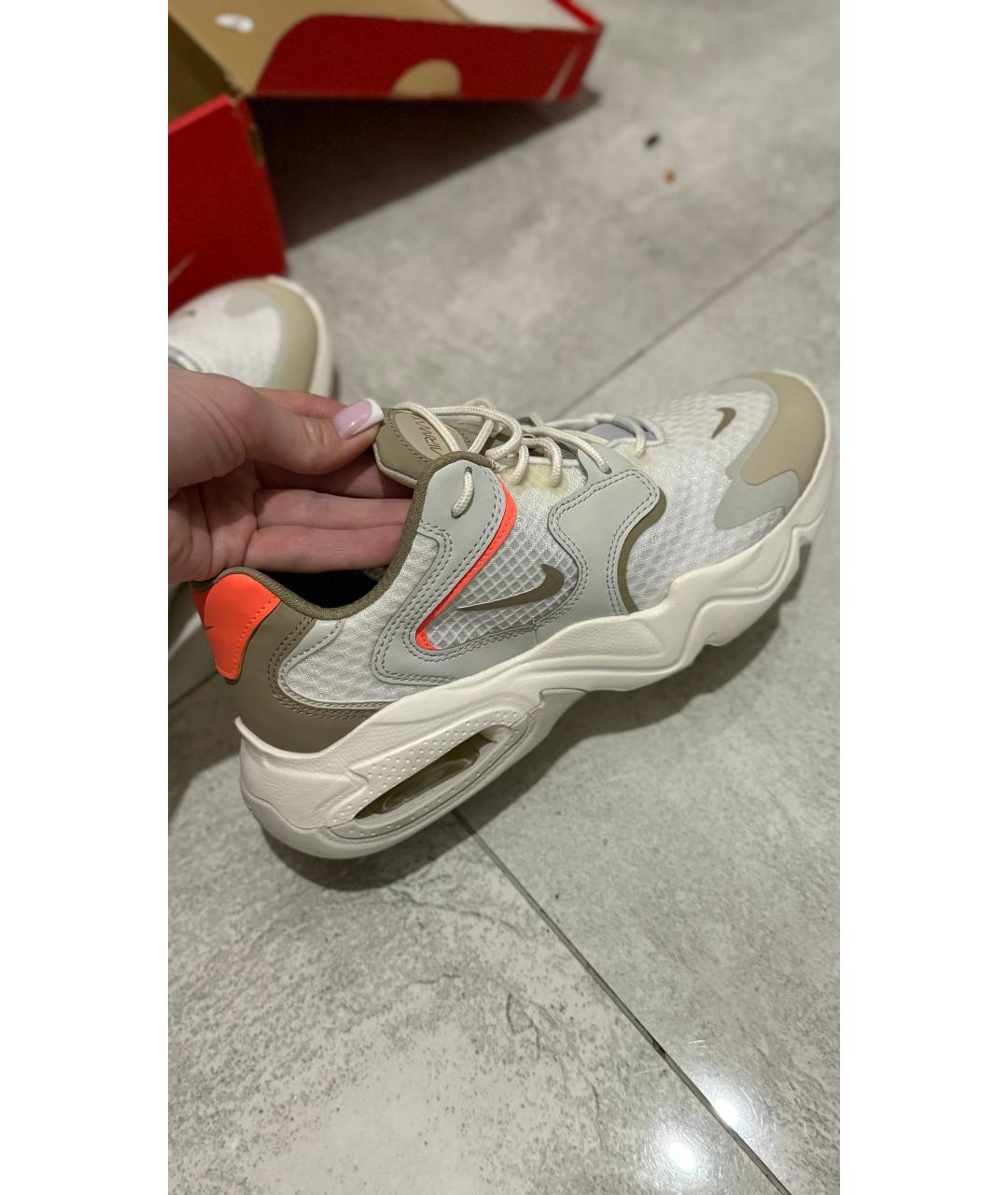 NIKE Бежевые текстильные кроссовки, фото 5