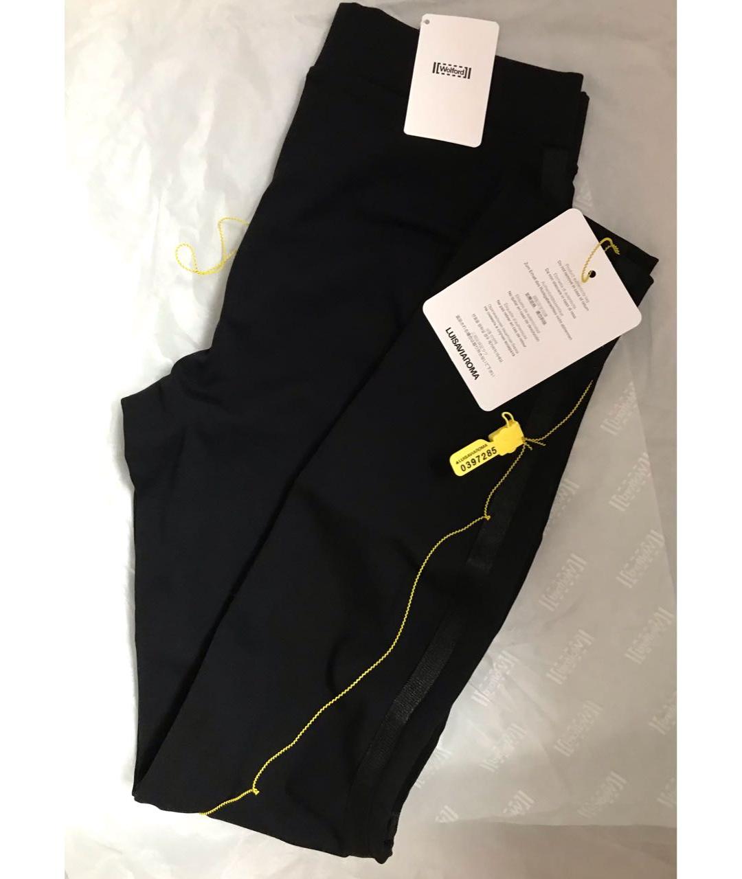 WOLFORD Черные вискозные брюки узкие, фото 6