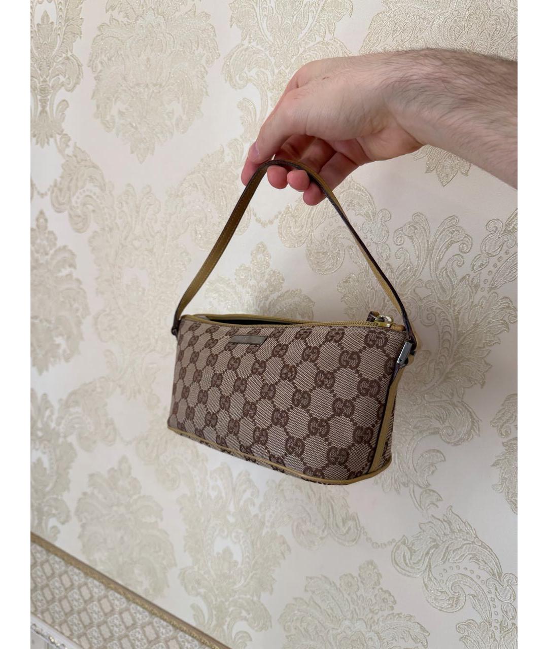 GUCCI Бежевая сумка с короткими ручками, фото 2