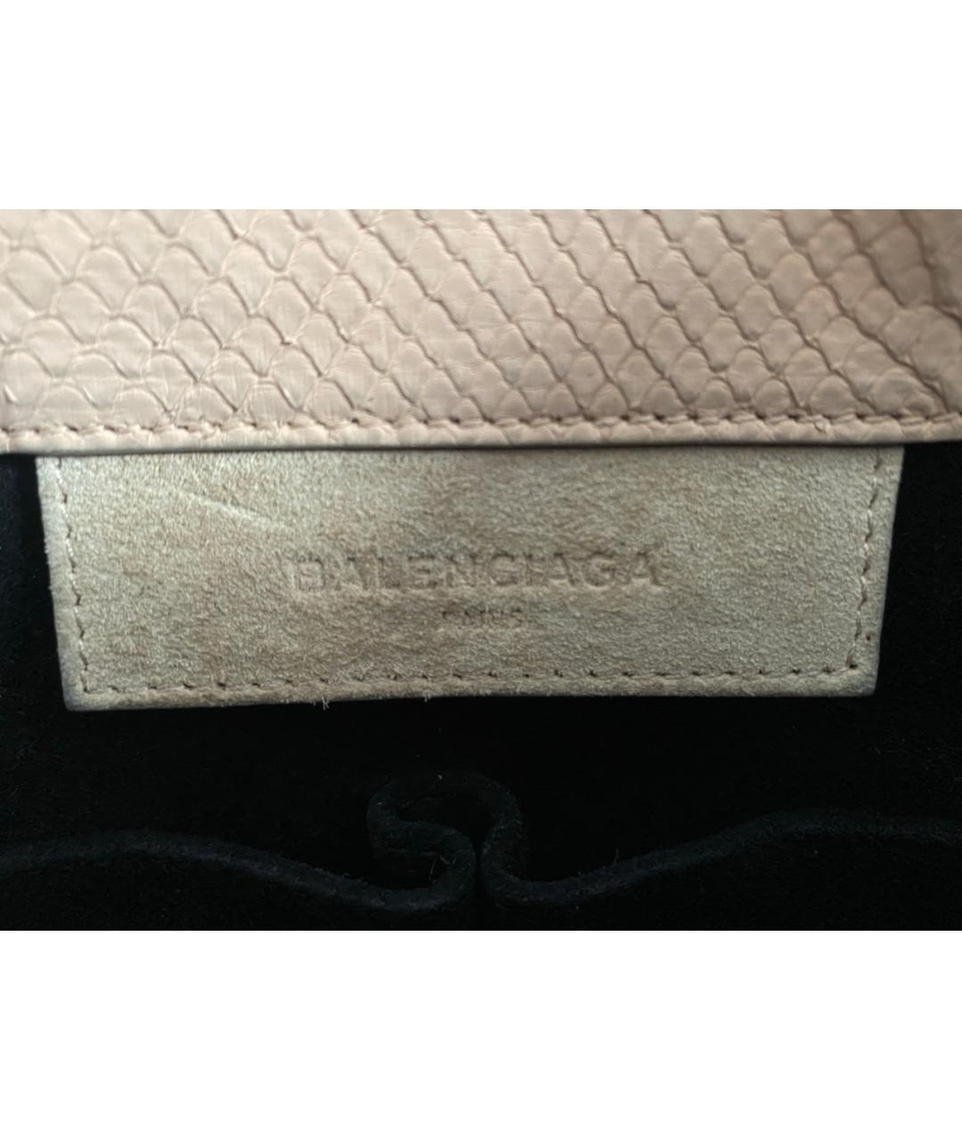 BALENCIAGA Розовая кожаная сумка с короткими ручками, фото 5